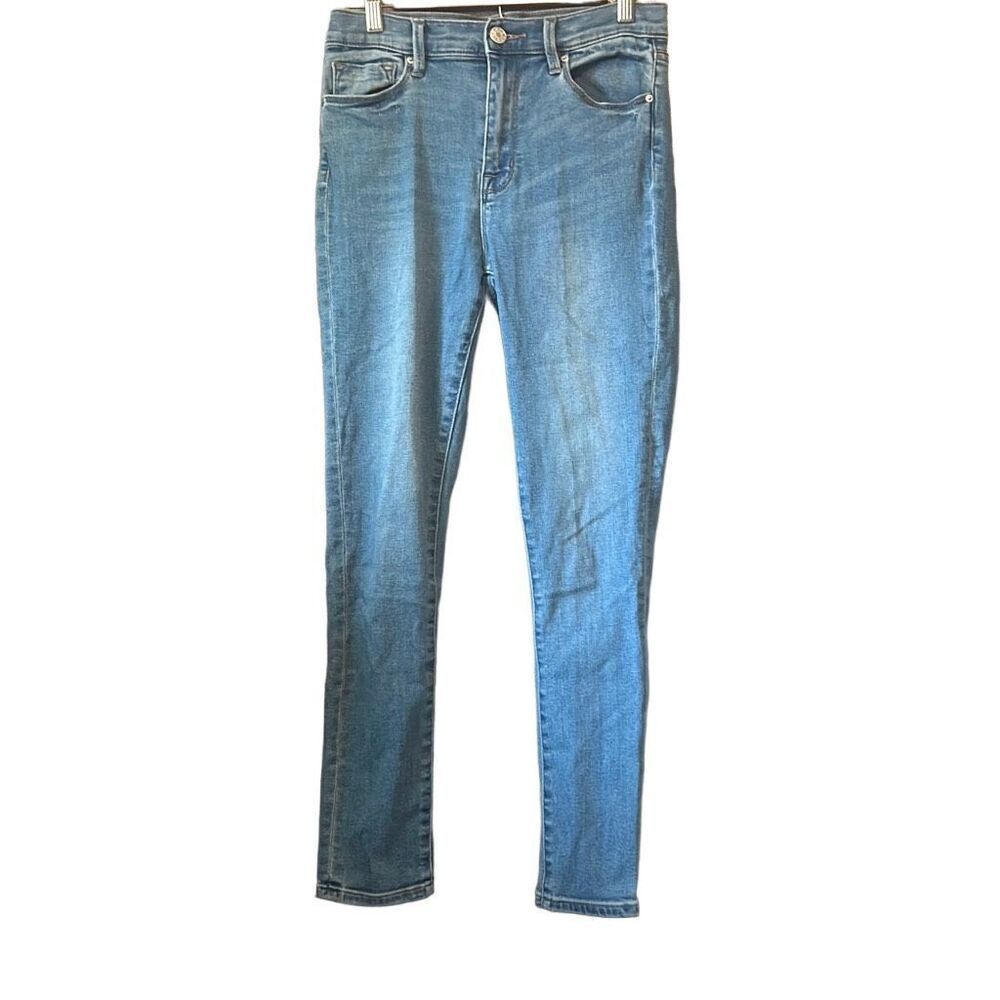 BDG Urban Outfitters High Waisted Skinny Jeans Light Wash Denim Womens 28